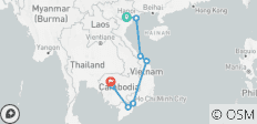  Hoogtepunten van Vietnam en Cambodja in 14 dagen - 8 bestemmingen 