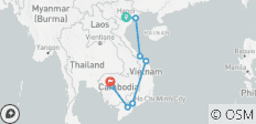  Höhepunkte aus Vietnam und Kambodscha - 14 Tage - 8 Destinationen 