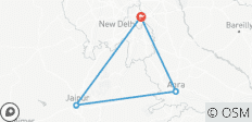  4 jours - Circuit du Triangle d\'Or en Inde avec hôtels 4 étoiles - Visite de Delhi, Agra et Jaipur - 4 destinations 