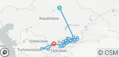  D\'Astana à Tachkent - 23 destinations 