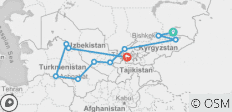 Zentralasien - die 5 Stans - 11 Destinationen 