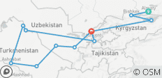  Zentralasien - die 5 Stans - 12 Destinationen 