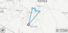  7 Days Mount Kenya Technical climb to Nelion Batian Peaks - 6 destinations 