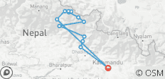  Manaslu Circuit Trek - 13 destinations 