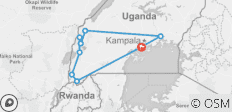  Uganda Safari: Gorillas &amp; Abenteuer - 9 Destinationen 