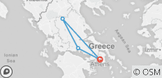  3 Days Rail Tour From Athens To Meteora And Delphi - 4 destinations 