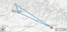  Visita de Katmandú a Pokhara con vuelo panorámico al Everest y excursión en helicóptero al campamento base del Annapurna - 6 destinos 