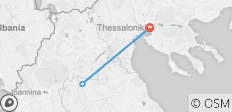  Von Thessaloniki nach Meteora Zugreise - 3 Tage - 3 Destinationen 