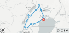  Ugandas Gorillas und Wildtiere erleben (10 Tage) - 17 Destinationen 