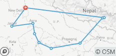  Famous 14 Days of Northern India\'s Tour with Serene Nepal(All Inclusive) - 10 destinations 