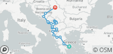  Semi-Private Balkans Tour; From Athens to Sarajevo or Belgrade - 22 destinations 