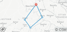  Delhi, Agra &amp; Jaipur Adventure with Elephant &amp; Tiger Safaris 5 Days - 5 destinations 