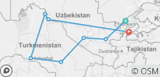  Central Asia 3 Stans - 8 destinations 