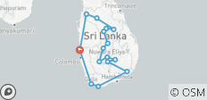  Le Sri Lanka découvert avec la vie sauvage, la nature, l\'aventure et la culture - 17 destinations 