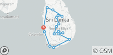  Sri Lanka Entdeckungsreise: Tierwelt, Natur, Abenteuer und Kultur - 18 Destinationen 