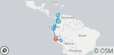  Colombia, Ecuador &amp; Peru Express 22 Days Tour - 22 destinations 