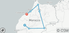  Circuit autour du Maroc (visite guidée/hôtels de qualité supérieure) - 7 destinations 