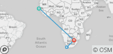  Senegal &amp; Zuid-Afrika - 18 bestemmingen 
