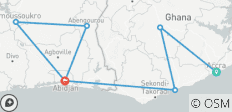  Ontdek Ghana en Ivoorkust – 10 dagen - 7 bestemmingen 