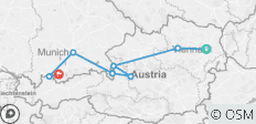  Rundreise Österreich und Bayern - von Wien bis München - 8 Destinationen 