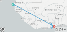  Ontdek Senegal &amp; Ghana - 11 dagen - 10 bestemmingen 