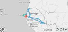  Auf Landstraßen durch Senegal - 16 Destinationen 