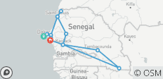  Les routes du Sénégal - 16 destinations 