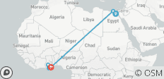  Historic Egypt &amp; Ghana, 11 Days - 8 destinations 