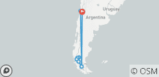  Chile: Santiago, Punta Arenas, Puerto Natales, El Calafate, Torres del Paine National Park &amp; Viña del Mar - 8 Tage - 11 Destinationen 