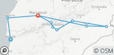  Circuito privado de 7 días de Agadir a Marrakech - 10 destinos 
