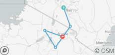  Kenia-Tansania Safari - 5 Destinationen 