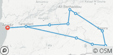  Excursión de 3 días por el desierto de Agadir a Chigaga - 11 destinos 