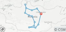  Überlandrundreise Mongolei erkunden - 15 Destinationen 