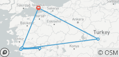  Ephesus, Pamukkale und Kappadokien Rundreise (ab Istanbul) - 5 Tage - 6 Destinationen 
