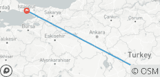  5 Tage - Istanbul Kappadokien Tour - 3 Destinationen 