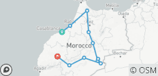  Privéreis van Casablanca naar Marrakech - 6 dagen - 11 bestemmingen 