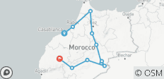  6-daagse privéreis van Casablanca naar Marrakech - 11 bestemmingen 