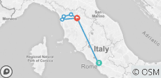 Toskana und Rom Privatreise - 7 Tage - 7 Destinationen 