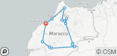  Rondreis vanuit Casablanca - keizerlijke steden &amp; de woestijn - 9 dagen - 14 bestemmingen 