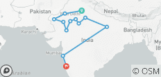  Circuit Essence de l\'Inde du Nord avec détente sur la plage de Goa, vols inclus - 12 destinations 