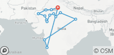  Circuit Essence de l\'Inde du Nord avec détente sur la plage de Goa, vols inclus - 15 destinations 