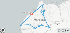  Rondreis vanuit Casablanca – keizerlijke steden &amp; de woestijn – 10 dagen - 18 bestemmingen 