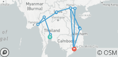  Das Erbe von Thailand, Vietnam und Laos - 16 Tage - 15 Destinationen 