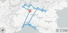  Circuit de 7 jours des lacs du Nord et de la Riviera italienne - au départ de Milan - 21 destinations 
