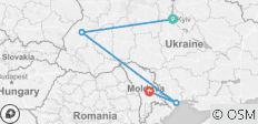  Höhepunkte der Ukraine &amp; Moldawien - 4 Destinationen 