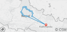  Annapurna Circuit Trek (Thorong La Pass 5416m) via Ghorepani PoonHill -18 Tage - 18 Destinationen 