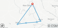  Triangle d\'or classique - Delhi, Jaipur et Agra avec visite du Tajmahal au lever du soleil ! - 6 destinations 
