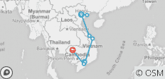  Vietnam und Kambodscha Erlebnisreise - 14 Tage - 8 Destinationen 
