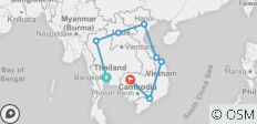  Ontdekkingstocht Zuidoost-Azië 19 dagen - 8 bestemmingen 