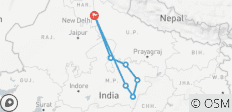  Tiger &amp; Tales : Delhi | Kanha | Bandhavgarh | Khajuraho | Orchha - 7 destinations 
